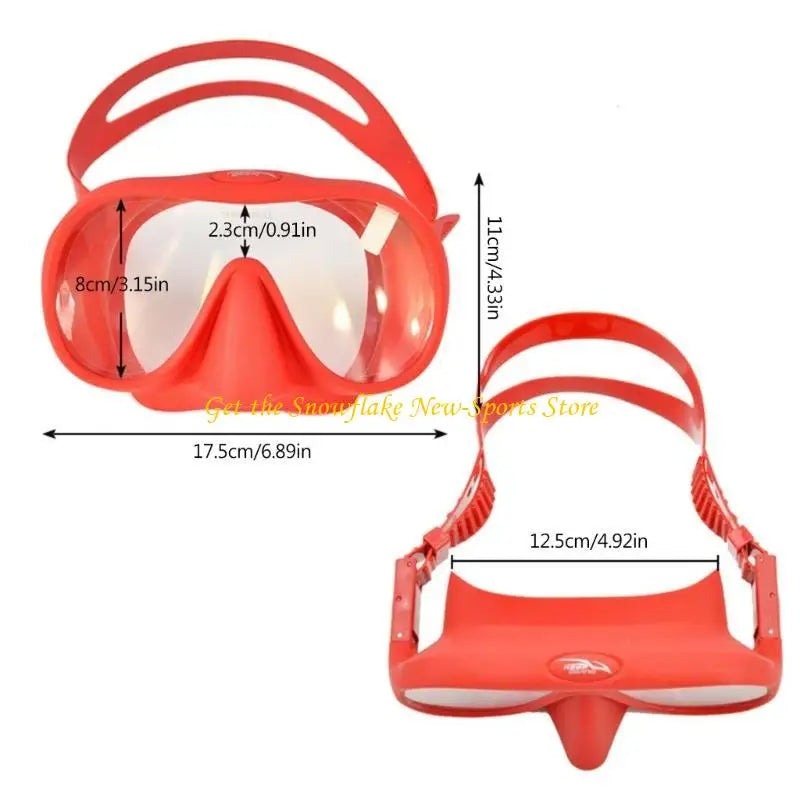 E56D Diving Mask Silicone Anti-Fog Snorkeling Goggles Underwater Mask