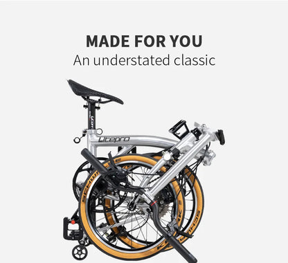 Litepro S9 Aluminum Alloy Frame 16 Inch 9 Speed Tri-fold Bicycle S /Y BAR Light Weight Foldable Bicycle Mini Folding Bike