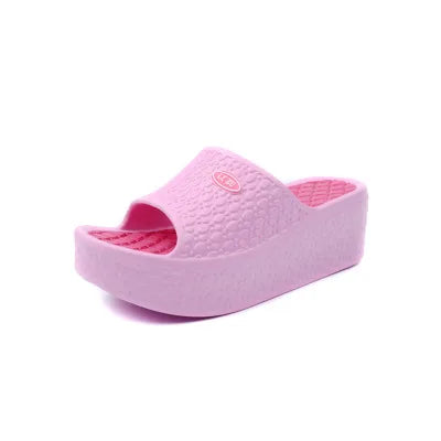 Summer Woman Slippers Thick Bottom Platform Open Toe Females Shoes Solid Non Slip Ladies Sandals Wear-resistant Slides 2022 New