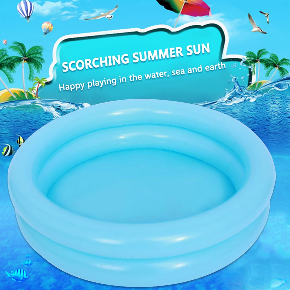 65/60CM Summer Baby Inflatable Swimming Pool Portable Kids Outdoors Sport Play Toys Round Basin Bathtub Garden Paddling for 0-3Y