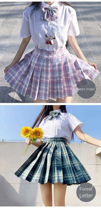 Pleated Skirt Autumn Winter Mini Skirts Womens 2024 Summer Plaid Skirt Tennis Skirt White Sexy Black Skirt Goth School Y2k Jupe