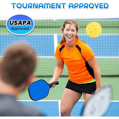 Wooden Pickleball Paddles Non-Slip Colorful Pickle Ball Racket Ribbed Handle Single Racket Pickleball Training Equipment Men