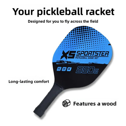 Ultimate Beginner Pickleball & Beach Tennis Paddles Set with 4 Balls – Outdoor Sports Fitness Combo for All Skill Levels