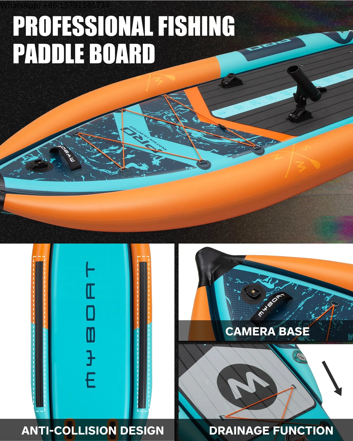 Pontoon Fishing Boat SUB  Waterproof Inflatable Paddle Board 335x120x15cm Aquatic Fishing With Accessories SUP