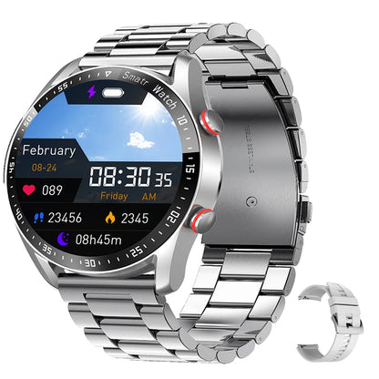 ECG+PPG Bluetooth Call Smart Watch Men Laser Health Blood Pressure Fitnes Sports Watches Man Sports Waterproof Smartwatch