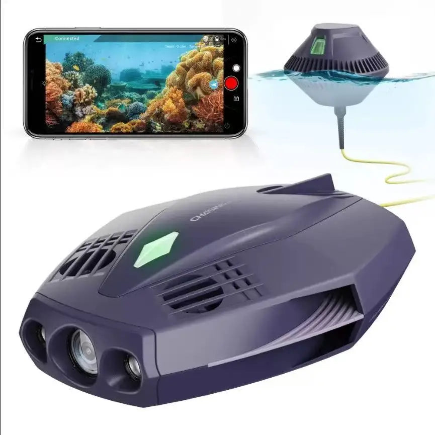HD Underwater Dro-ne Remote Control Multi-Visual Chasing Dory Diving Photography Underwater Ro-bot