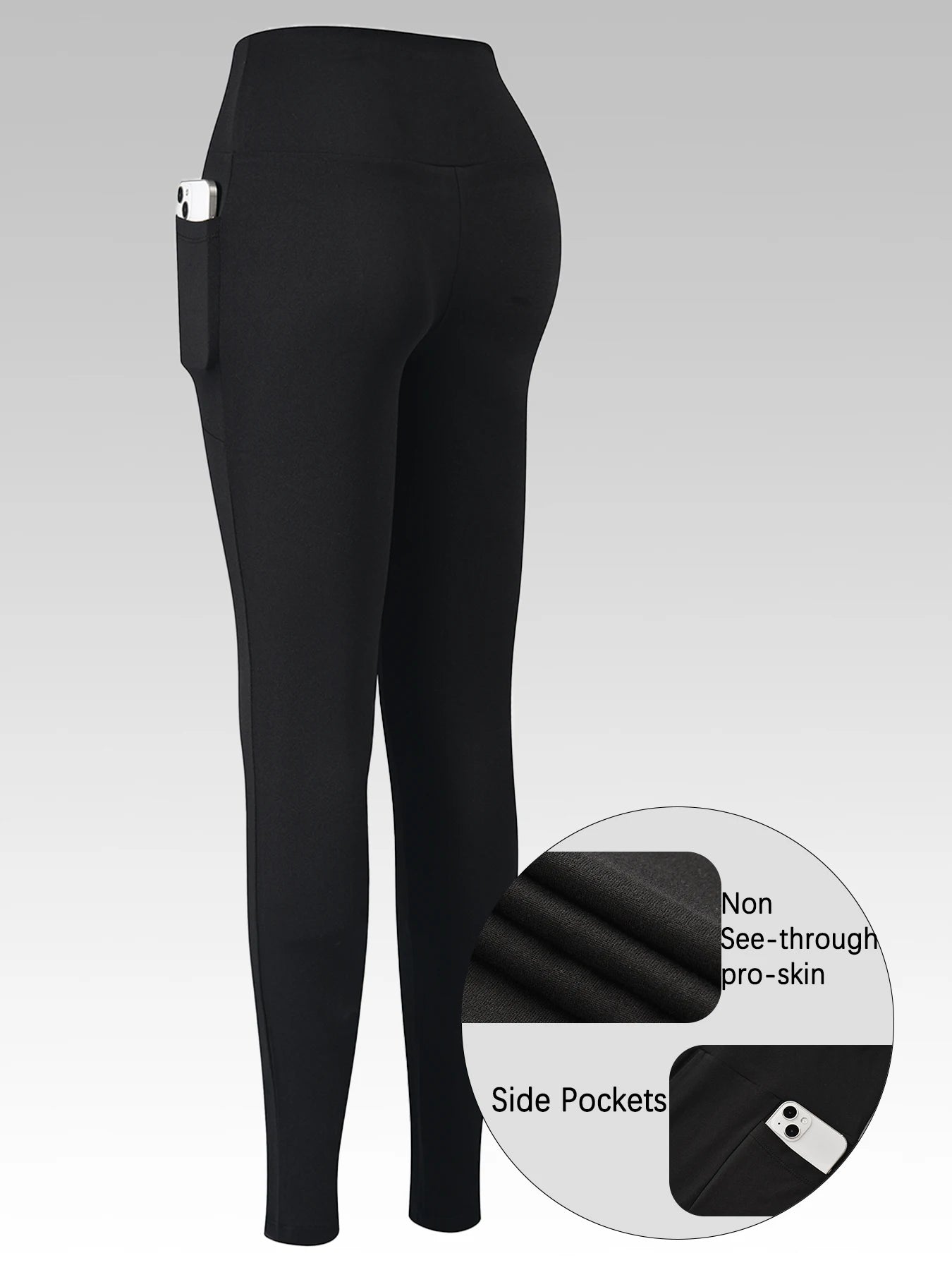 Super Soft Sports Leggings With Pockets For Women High Waisted Workout Yoga Running Push Up Gym Fitness Tight Pants Women's