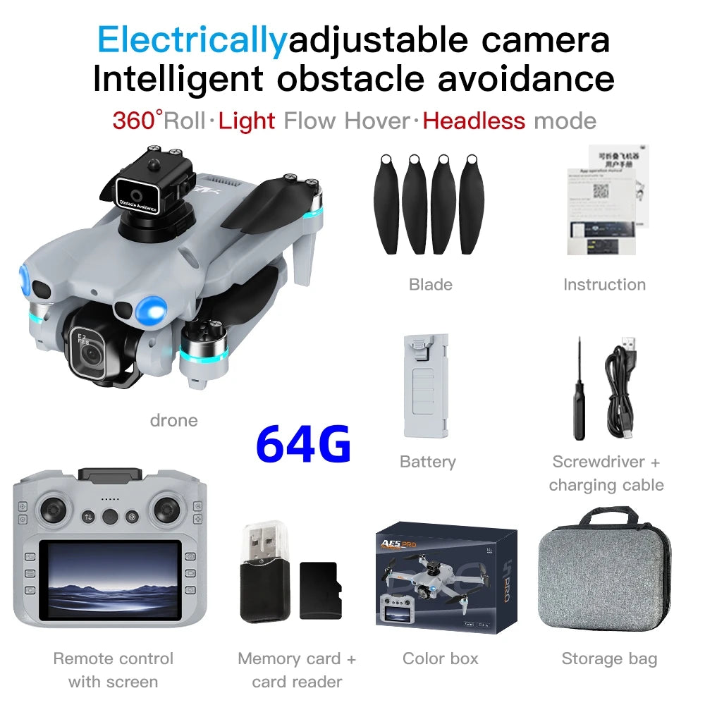 2026 Drone  Optical Flow Drone with Camera HD Camera Foldable Brushless Dron Helicopter WIFI Aerial Photography