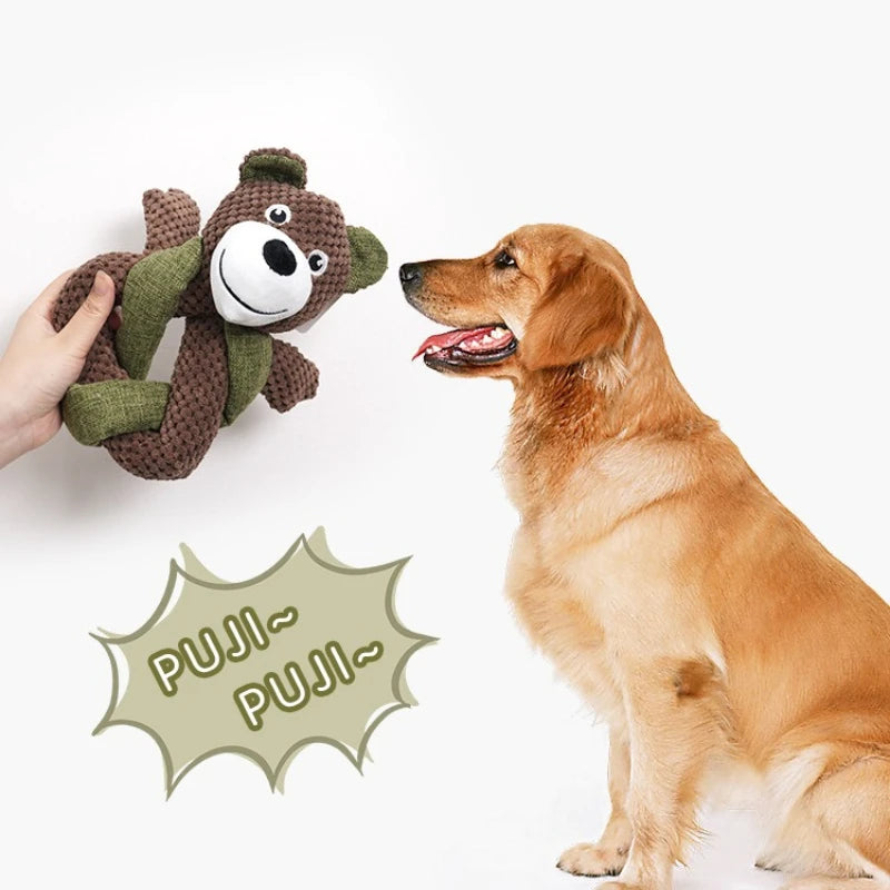 Dog Voice Toys for Self Pleasure Relieve Boredom Grind Teeth Bite Resistant and Plush Medium To Large Dogs