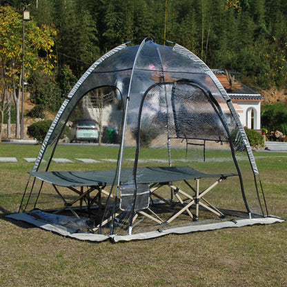 All Weatherproof Shelter,720°View Weather Tent,2 Person Instant Tent,Outdoor Transparent Tent for Sport Event,Camping