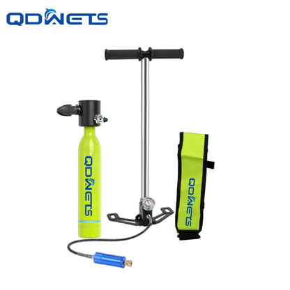 0.5L Mini Scuba Dive Tank,  with 5-10 Minutes of Backup Air, Mini Scuba Dive Cylinder &  Scuba Diving Oxygen Tank with Hand Pump