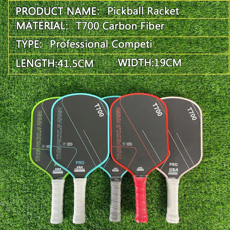 LEATOU 16MM T700 Pickleball Paddle Carbon Fiber Pickleball Racket USAPA Approved Durable Professional Game Supplies