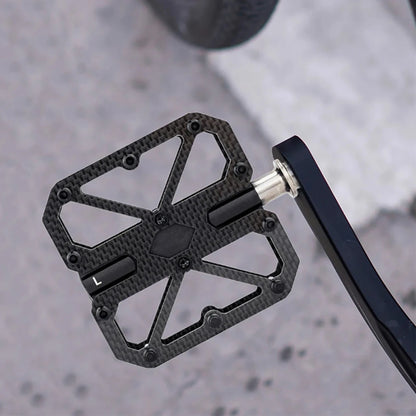 Bike Pedals Carbon Composite Three Bearings Non-slip Lightweight Pedals for Road Mountain Folding Bikes Road Bike Pedals