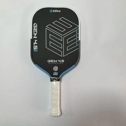 Elite Pickleball Paddle - Carbon Fiber Structure Cold Pressed Anti-Slip Grip PP Honeycomb Core High Strength Friction Durable Ed