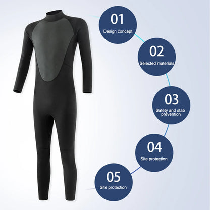 3MM Wetsuits Men Neoprene Diving Surfing Swimming Full Suits Cold Water Keep Warm Zipper Water Sports Full Diver Suit