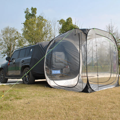 Car Tent trailer Tent, Car Tailgate Tent,Pop Up Car Rear Tent, SUV Tents Car Tents for Campers Multipurpose Truck Tent