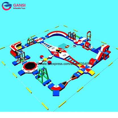 Pool Water Park Floating Sea Parks Inflatable Water Games Park Rides For Kids And Adults