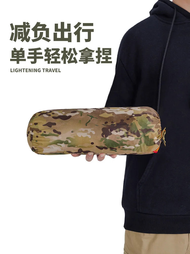 Outdoor Single Camping Tent Ultra light Hiking Tent, Double-layer Marching Camouflage Rainproof Tent trekking Shelter Tent