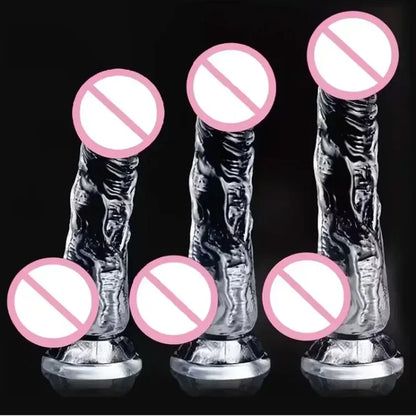Sex Toys for Women Realistic Big Jelly Dildo Strong Suction Cup Anal Masturbation Realistic Dick Penis G Spot Dick Adult Sex Toy