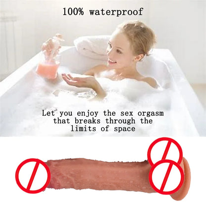 Dildo Heated Realistic Telescopic Swing Vibrator Vaginal Massage Masturbation Device Anal Stimulator Female Adult Sex Toy