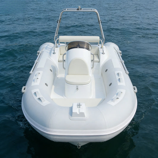 RIB Inflatable Boat Luxury Fiberglass Floor Hypalon/PVC Rescue Boat for Sport Leisure Lake Outdoor Entertainment