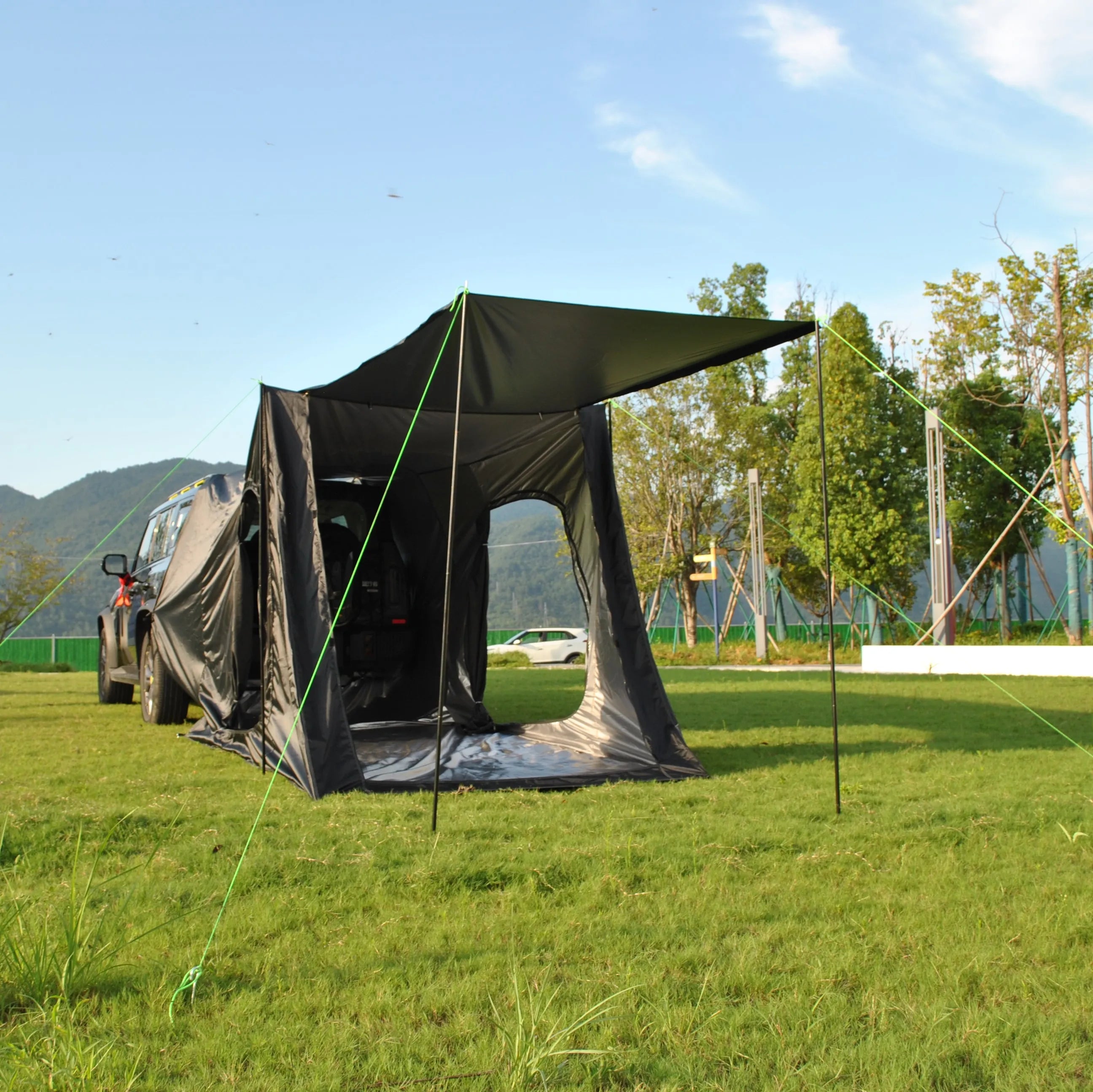 Camping Tent For 6 Person, Car Camping Accessories Including Nail, Outer Bag, Tent For SUV Hatchback Camping For Fishing, Hiking