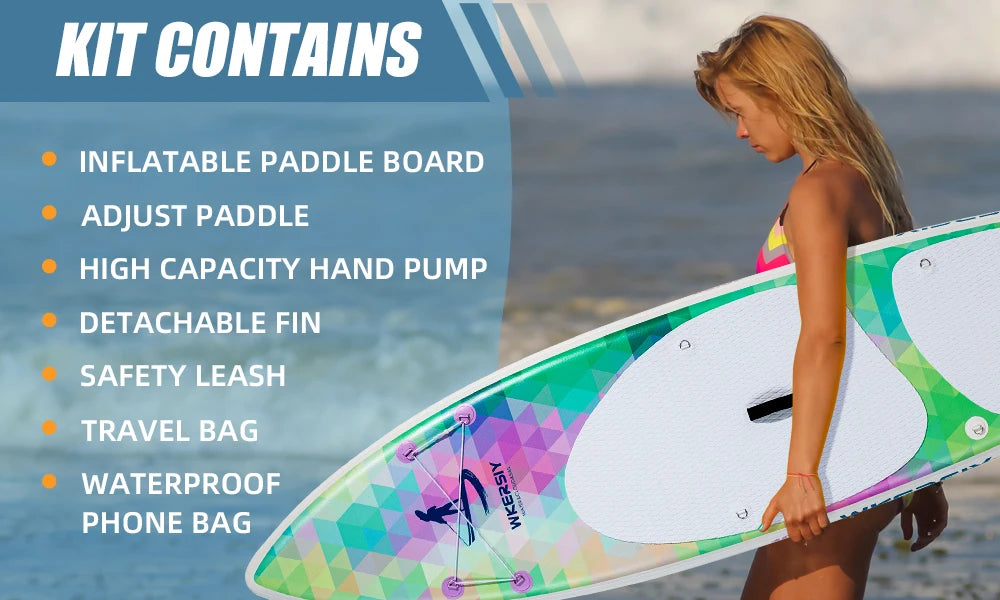 inflatable stand up paddle board 12'6*30"6"with paddle board accessories Race Sup for speed lover