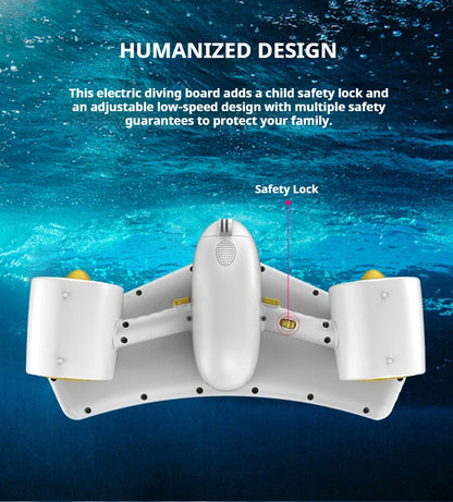 50m Depth Underwater Thruster 1.8m/s, 480W Brushless Diving Propeller with LED Display, 60min Silent eSurfboard for Adults