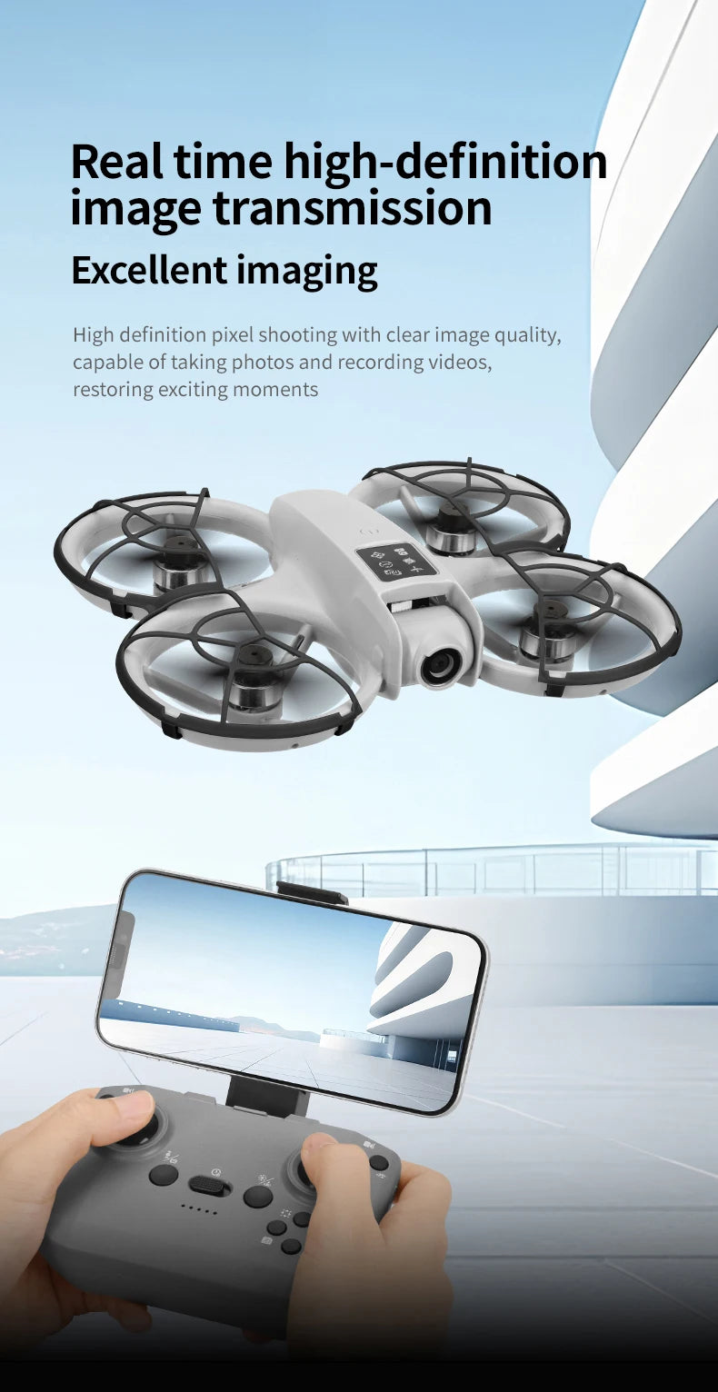 RC Dron with Glasses WIFI FPV H36 Drone Wide Angle HD 4K Camera Height Hold RC Foldable Quadcopter Dron Helicopter Toys Gifts