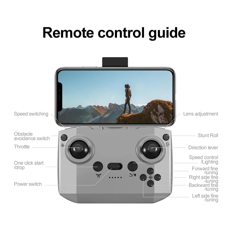 NEW Drone GT3 8K 4K Professional HD 180° ESC Dual Cameras Mini WIFI Dron Obstacle Avoidance FPV Foldable RC Quadcopter Toys UAV