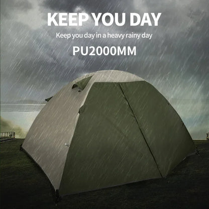 Outdoor Camping, Double Deck, Rainstorm Proof, Wind Proof, Thickened Climbing, Super Light, Hand In Hand, Camping Tent