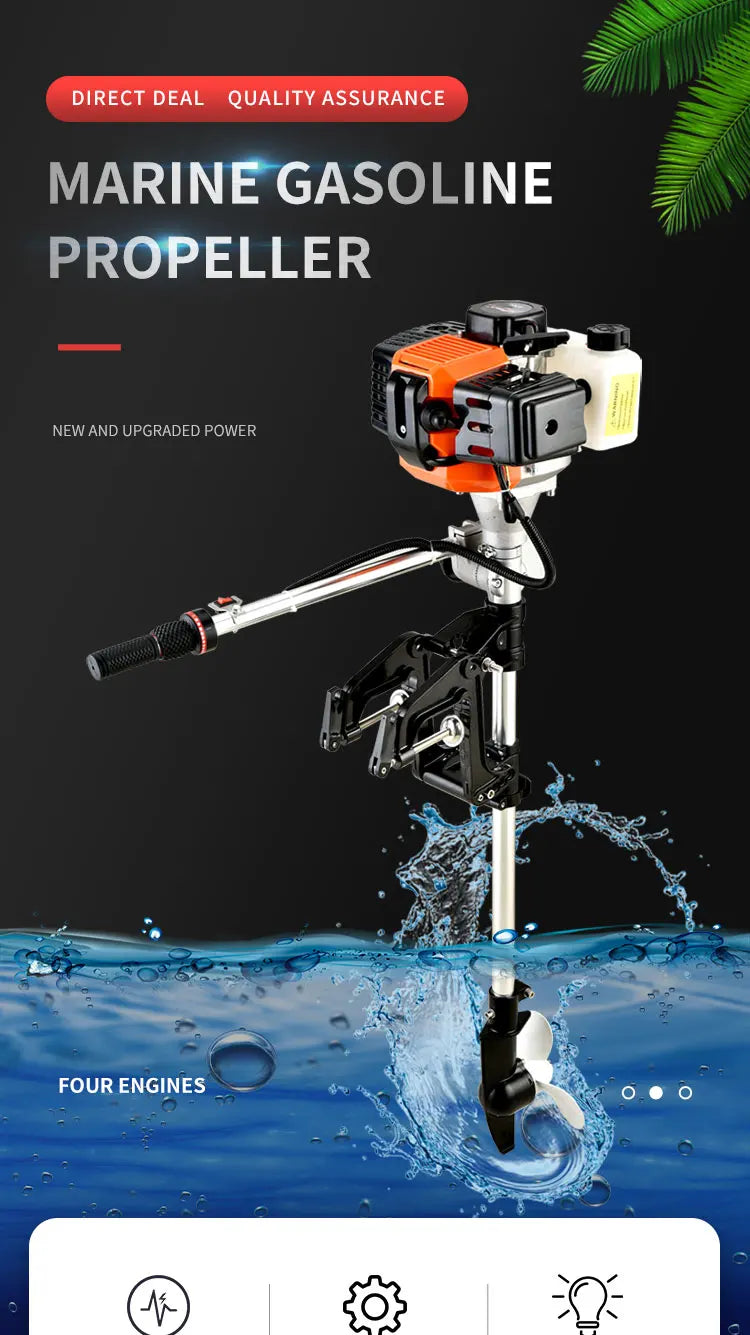 2.5HP Inflatable Fishing Motor Outboard Boat Engine