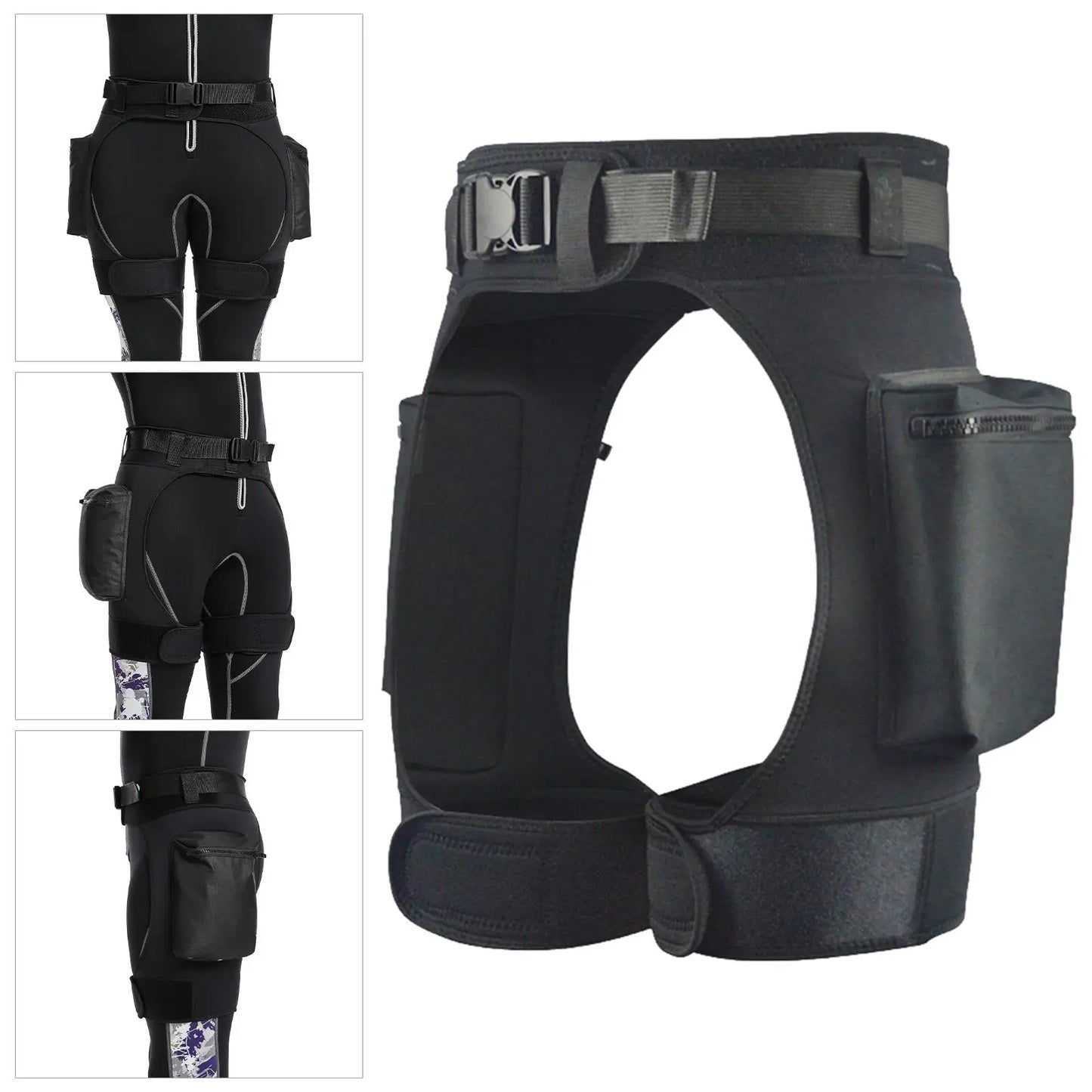 Flexible Neoprene Wetsuit Shorts with Pockets Premium Diving Tech Pants for Water Activities
