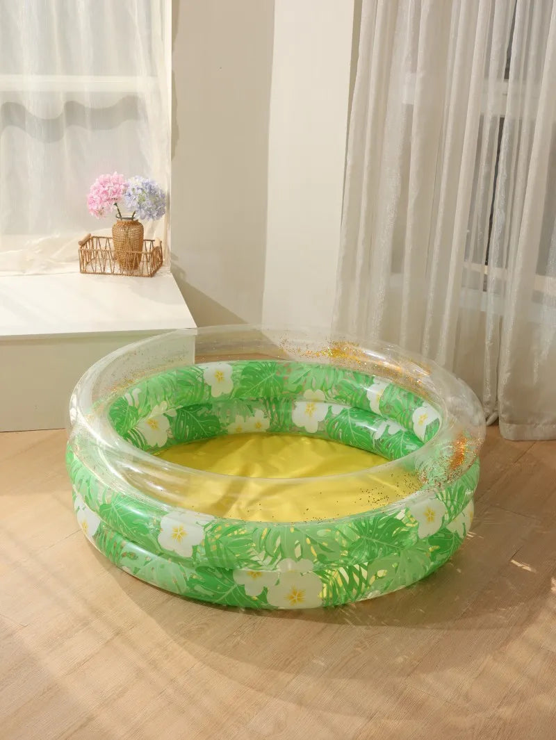 1pcs Inflatable Bathtub Swimming Pool Inflatable Pool Retro Blow Up Swimming Pool Family Cute Thickened Water Pool ﻿ ﻿
