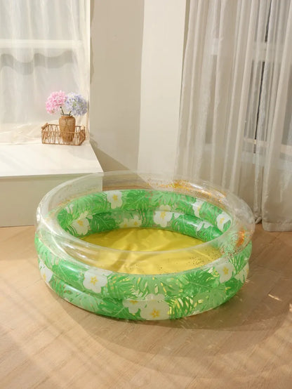 1pcs Inflatable Bathtub Swimming Pool Inflatable Pool Retro Blow Up Swimming Pool Family Cute Thickened Water Pool ﻿ ﻿