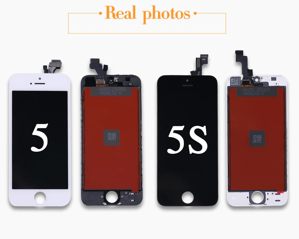 For iPhone 5 5C 5S SE 6 6S 7 8 Plus LCD Display Touch Screen Replacement For iphone 7G 7P 8G 8 Plus LCD Screen Tempered Glass