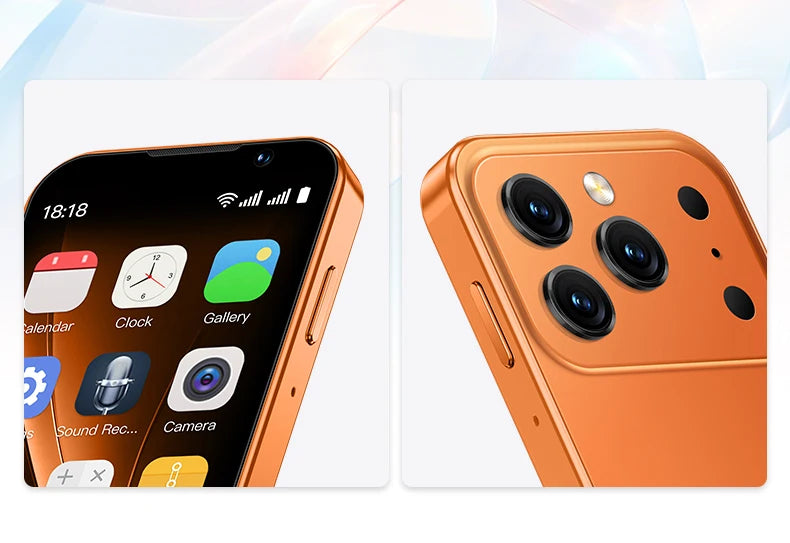 SOYES i17 Mini Smartphone 3.0" Display 2GB RAM 16GB ROM Dual SIM Standby Dual Camera Android 9.0 Multi Apps Support Small Phone