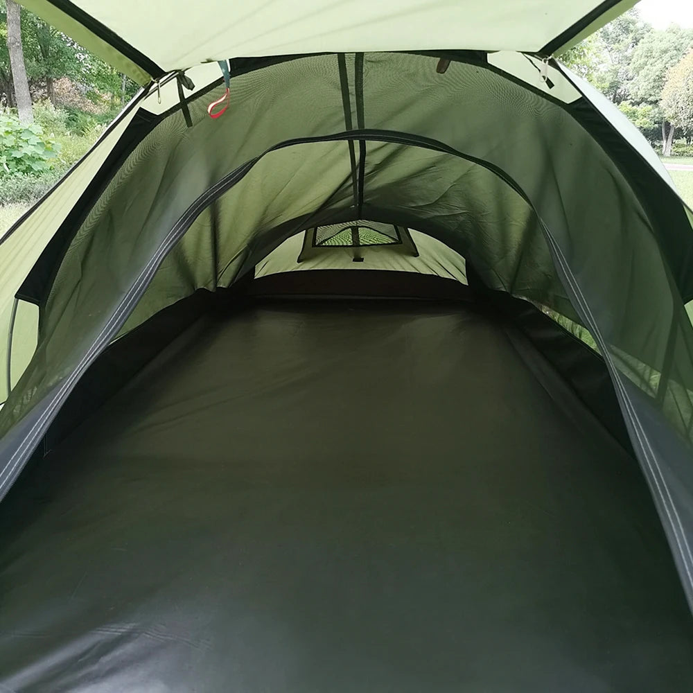 Outdoor Camping Tent Single Person Camping Tent Water Resistant Tent Aviation Aluminum Support Portable Sleeping Bag Tent