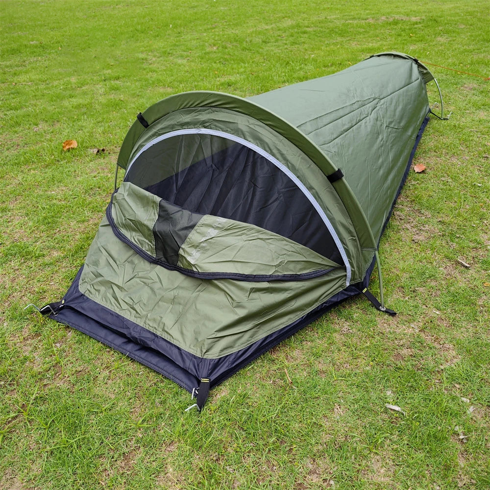 Backpacking Tent Outdoor Camping Sleeping Bag Tent Lightweight Single Person Sleeping Tent for Outdoor Camping  Travel Hiking