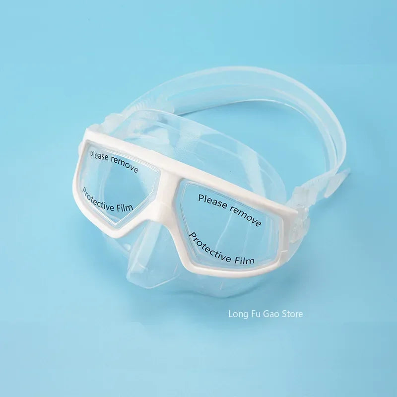 Freediving Mask Half Face Light Weight Low Volume Free Diving Goggles Silica Gel Diving Equipment