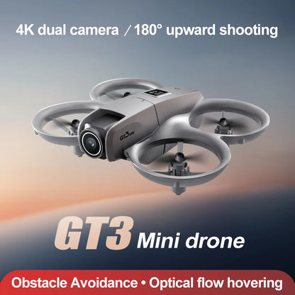 NEW Drone GT3 8K 4K Professional HD 180° ESC Dual Cameras Mini WIFI Dron Obstacle Avoidance FPV Foldable RC Quadcopter Toys UAV