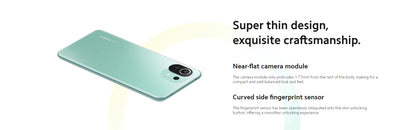 smartphone Xiaomi mi 11 Lite smartphone Global firmware 5G  AMOLED Snapdragon 780G 64MP Full Screen 90HZ used phone