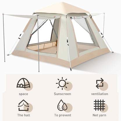 Outdoor Self-driving Travel Camping Tent Automatic Quick-opening Tent Rainproof Sunshine-proof Tent Fishing Sunshine Shelter