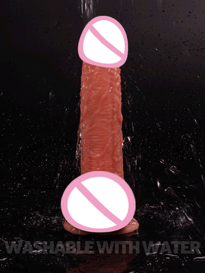 Dildo Vibrator with Remote – 10 Vibration Modes, Telescopic & Rotating Features, Realistic Shaft