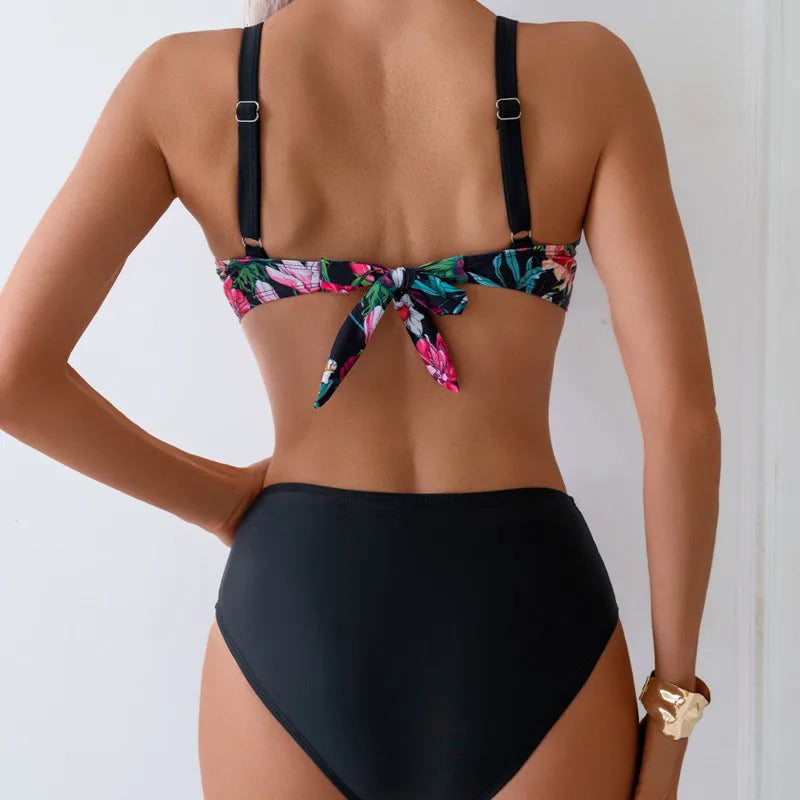 2025 Cover Belly Sexy Bikinis Women's Swimwear Female Swimsuit For Swimming Wear Bathing Suits Bikini Set Beachwear Pool Bather