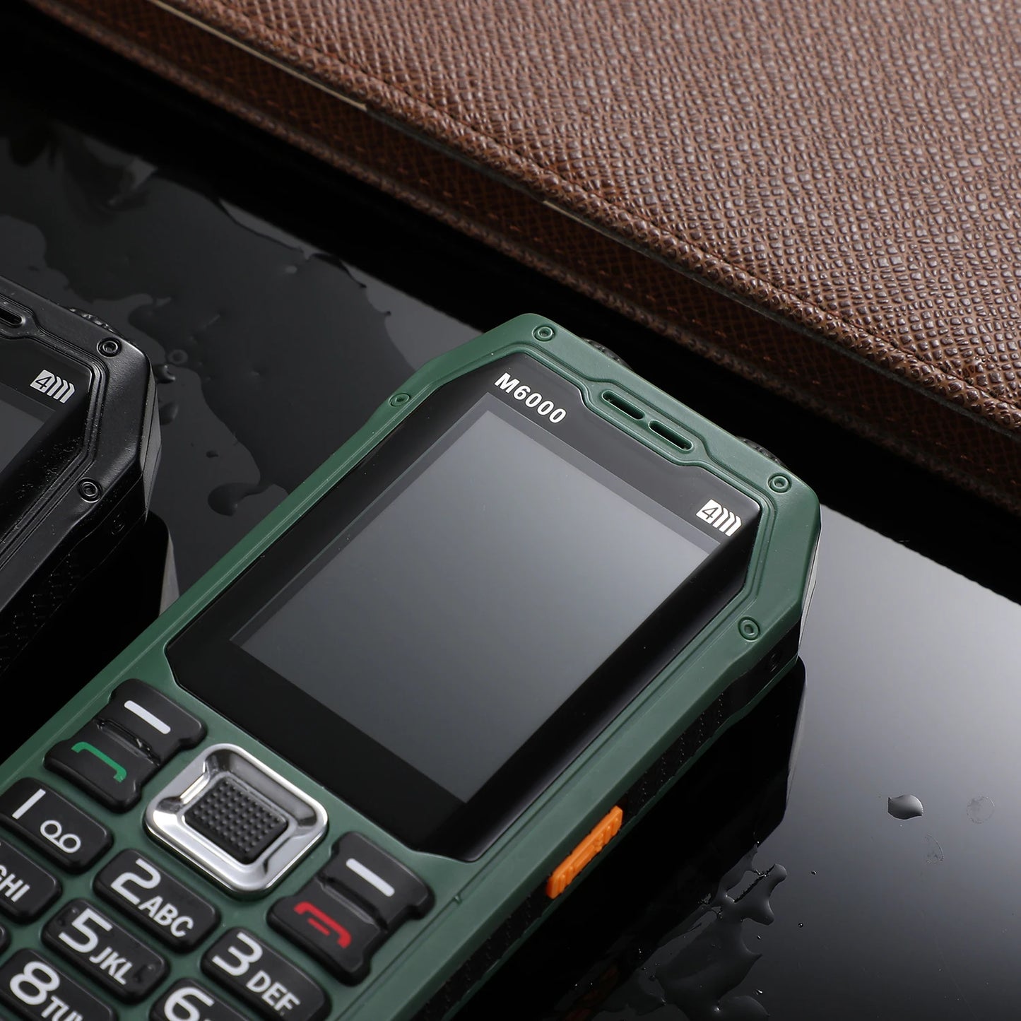 Rugged Mobile Phone M6000 GSM 2G Network 4 SIM Cards Magic Voice 3.5mm Jack 2.4'' Display Big Keyboard Cellphone For Elderly