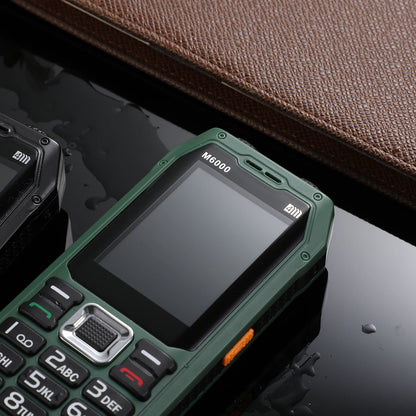 Rugged Mobile Phone M6000 GSM 2G Network 4 SIM Cards Magic Voice 3.5mm Jack 2.4'' Display Big Keyboard Cellphone For Elderly