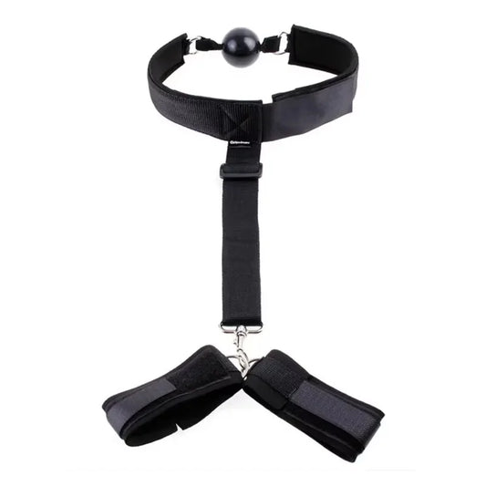 BDSM Adult Games Erotic Sex Toys for Woman Couples Restraint Ball Mouth Prank Handcuffs Fetish Bondage Restraints Sexy Shop 18+