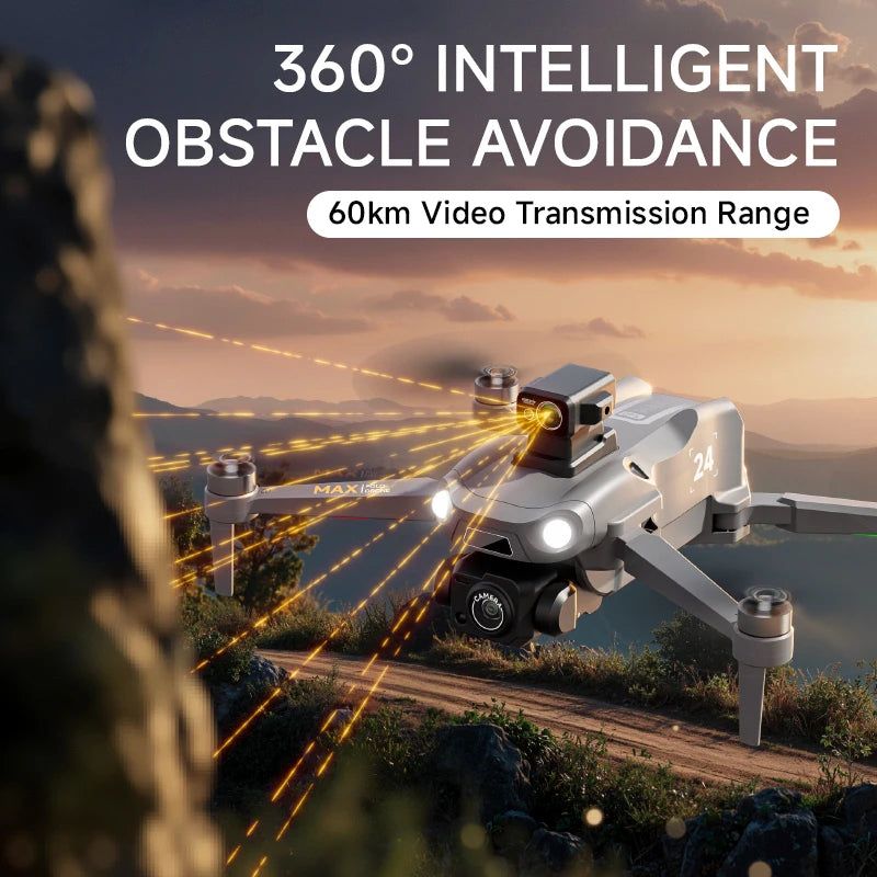 Aerial Drone 4.5-inch Large Screen M24 GPS Positioning Payload Delivery Touchscreen Control 360° Intelligent Obstacle Avoidance