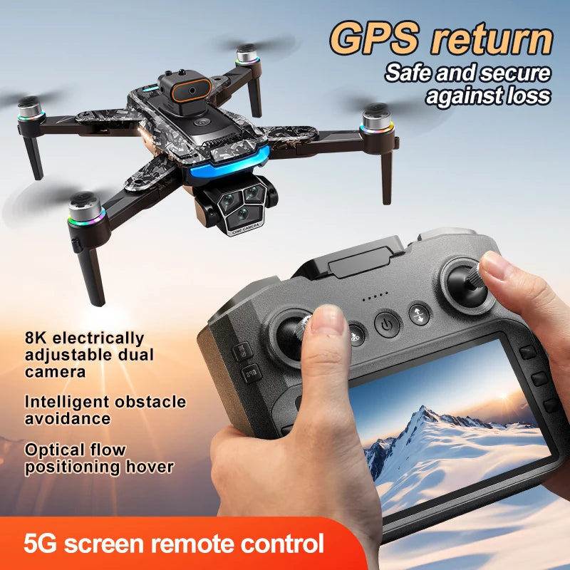 Xiaomi A14 Pro Max Drone Aerial 8K HD Dual-Camera 5G WIFI GPS Brushless Motor Optical Flow Obstacle Avoidance RC Drone 10000M